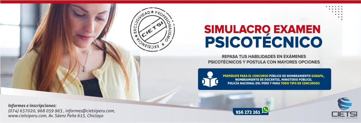 SIMULACRO EXAMEN PSICOTÉCNICO